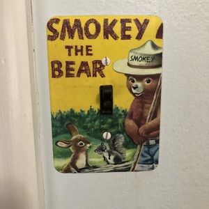 Smokey the bear light socket cover